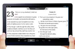 Setup and Software Installation Included on Bible Tablet pc